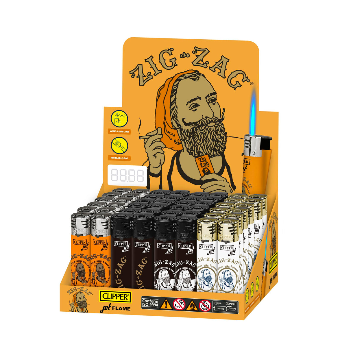 Clipper Jet Torch - Zig Zag (48pcs)