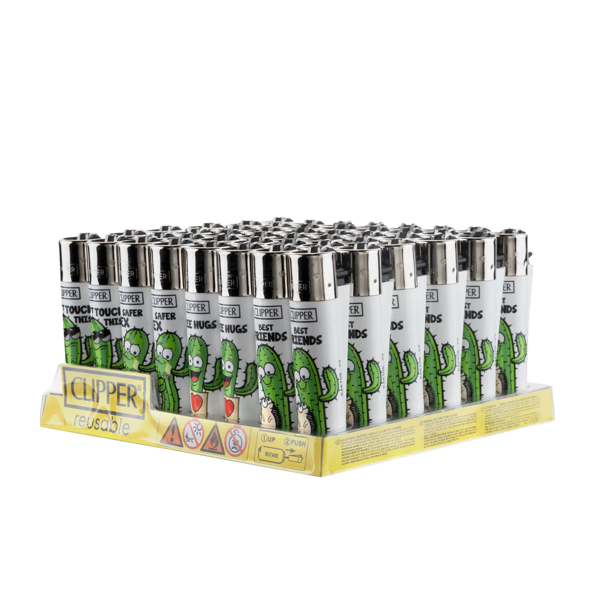 Clipper Lighters - Cactus (48pcs)