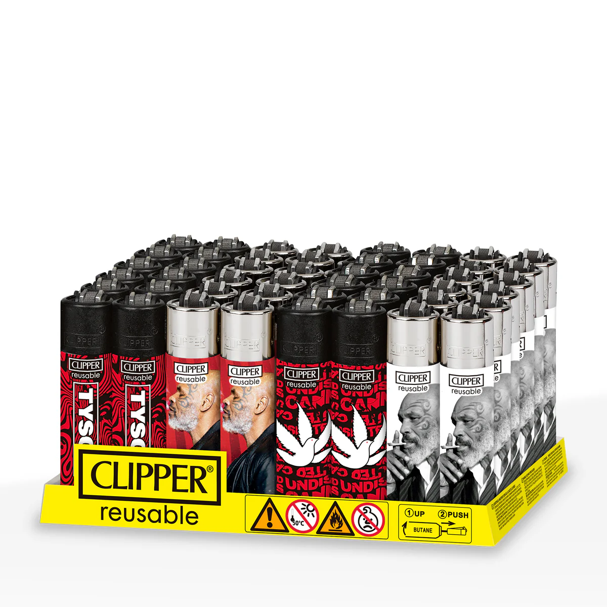 Clipper Lighters - Tyson Series #3: Smoking (48pcs)