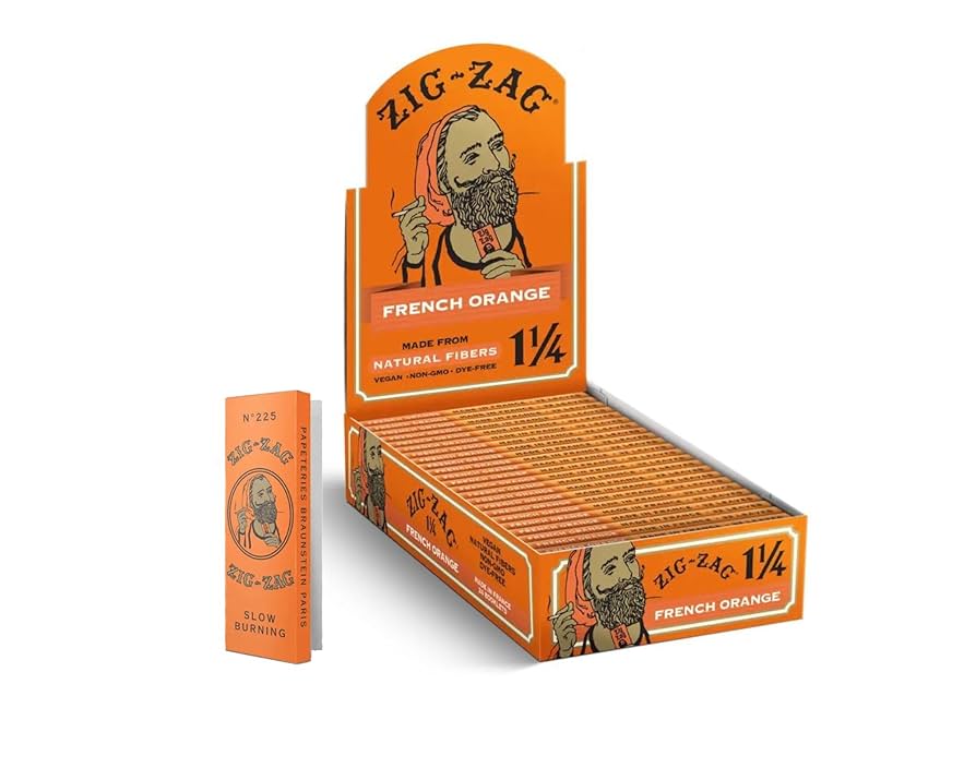 Zig Zag - French Orange 1 1/4 Papers (24 Pack)