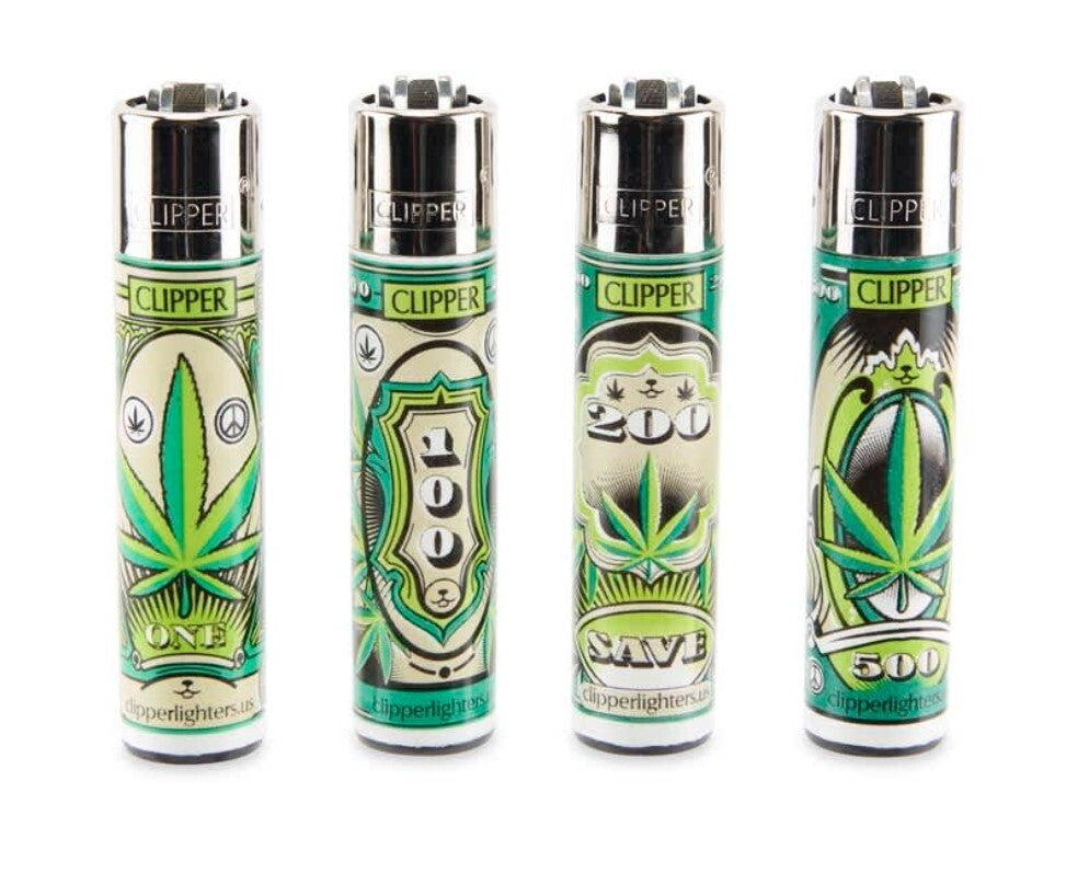 Clipper Lighters - Dollar Leaves (48pcs)