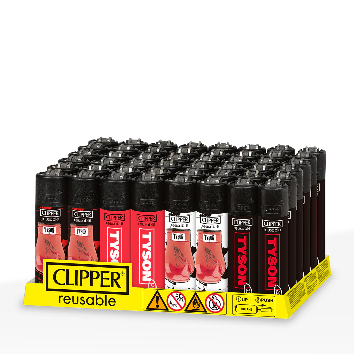Clipper Lighters - Tyson Series #2: The Gloves (48pcs)