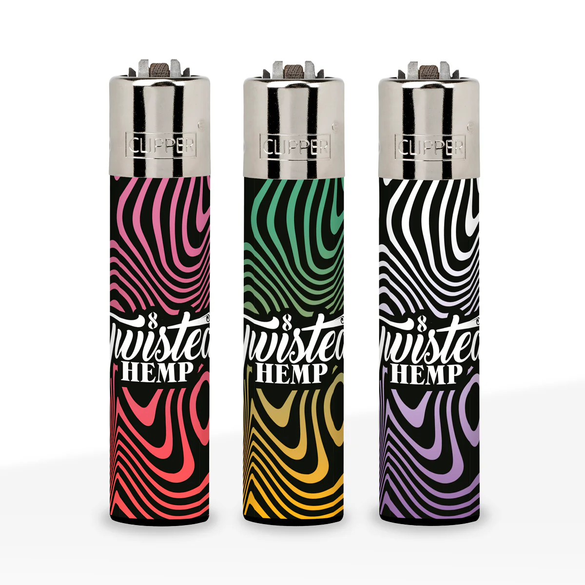 Clipper Lighters - Twisted Hemp Swirl (48pcs)