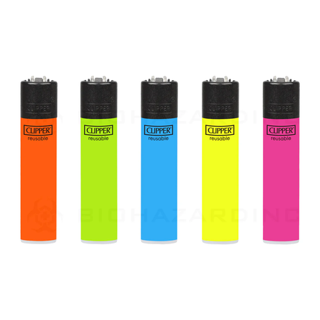 Clipper Lighters - Solids Fluo (48pcs)