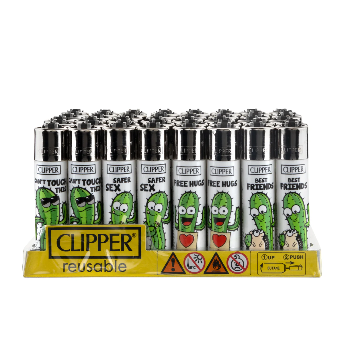 Clipper Lighters - Cactus (48pcs)