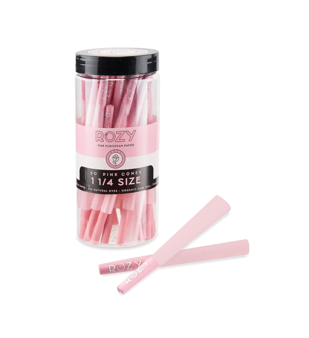 Rozy - 1 1/4 Size Pink Cones Jar (50ct)