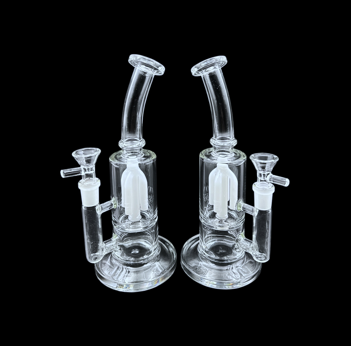 Glass Water Pipe - Rig w/ Jelly Perc (10")