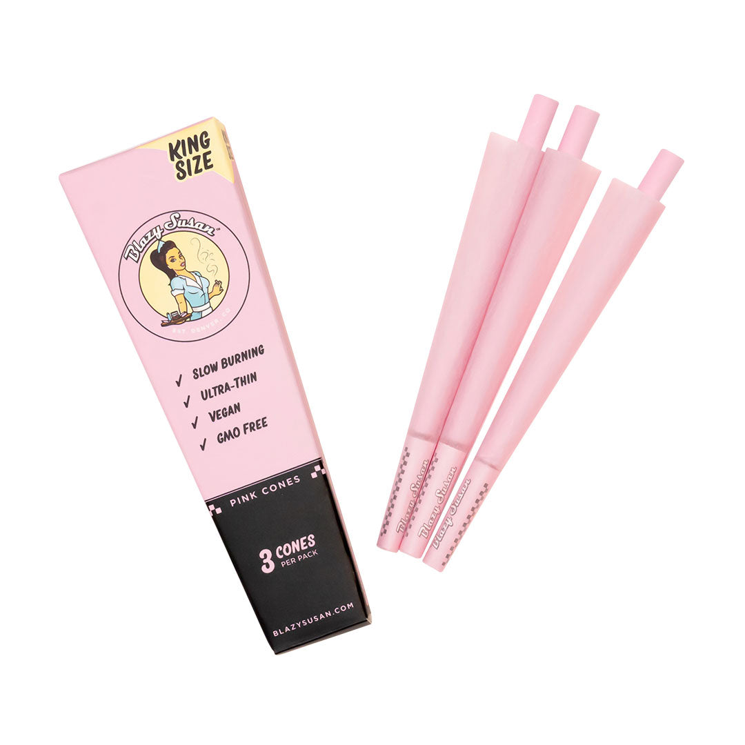 Blazy Susan - King Size Pink Cones (3pk)