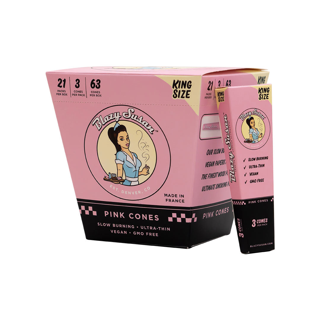 Blazy Susan - King Size Pink Cones (3pk)