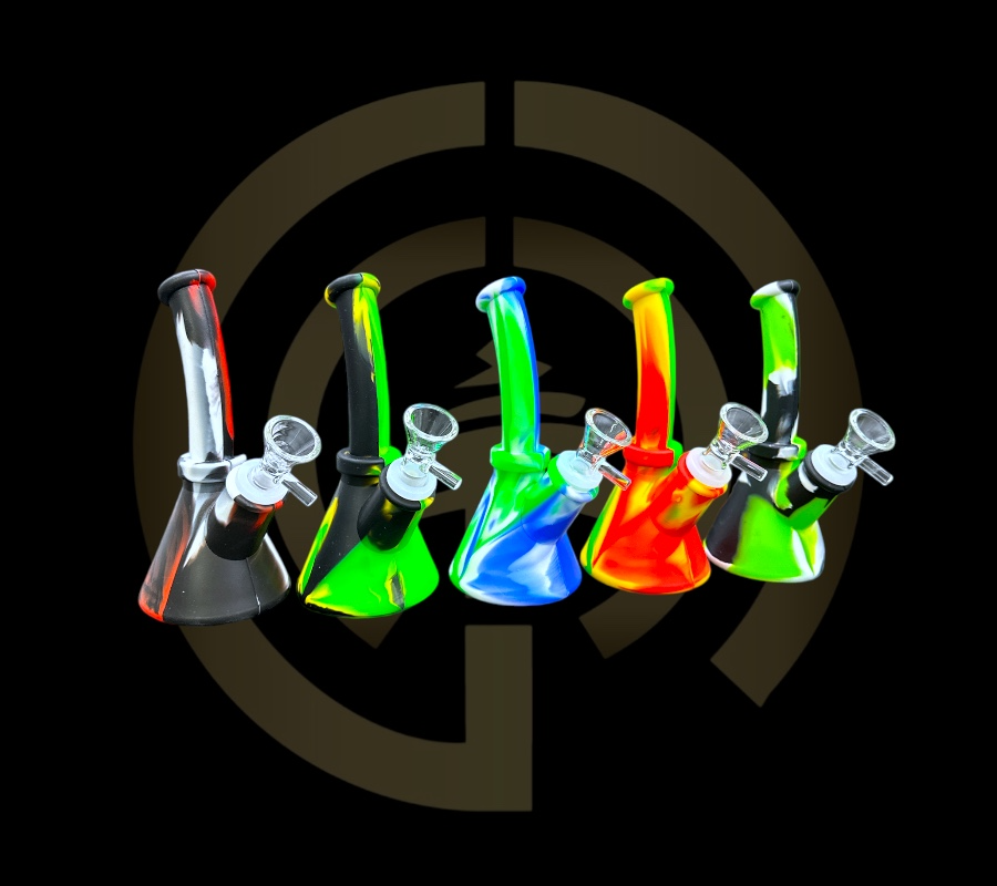 Silicone Water Pipe - Lab Beaker (6.5")