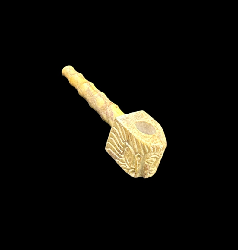 Marble Hand Pipe - Face (4")