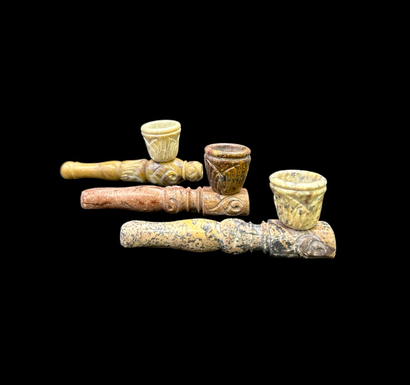 Marble Hand Pipe - Old School (4")