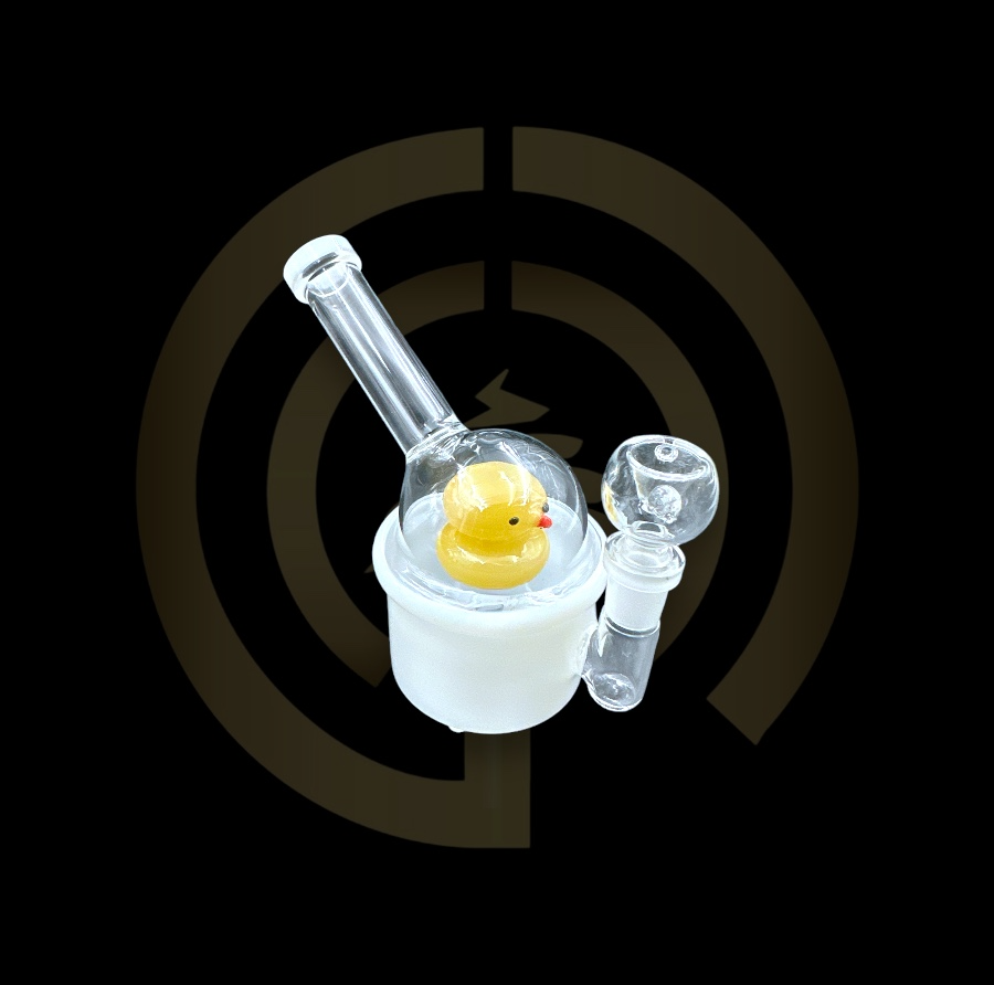Mini Water Pipe - Duck In A Tub (6")
