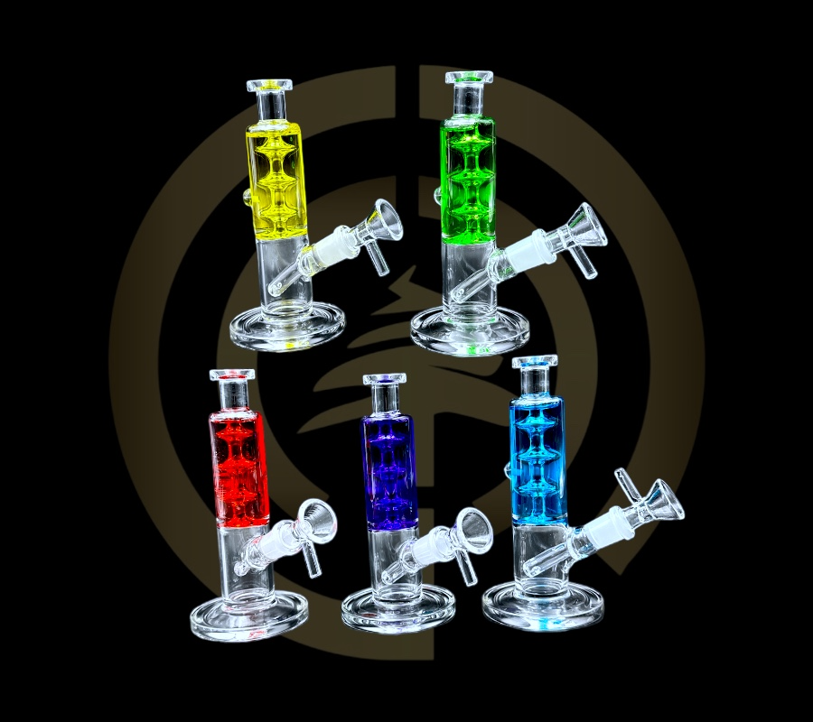 Glass Water Pipe - Mini Glycerin (8")