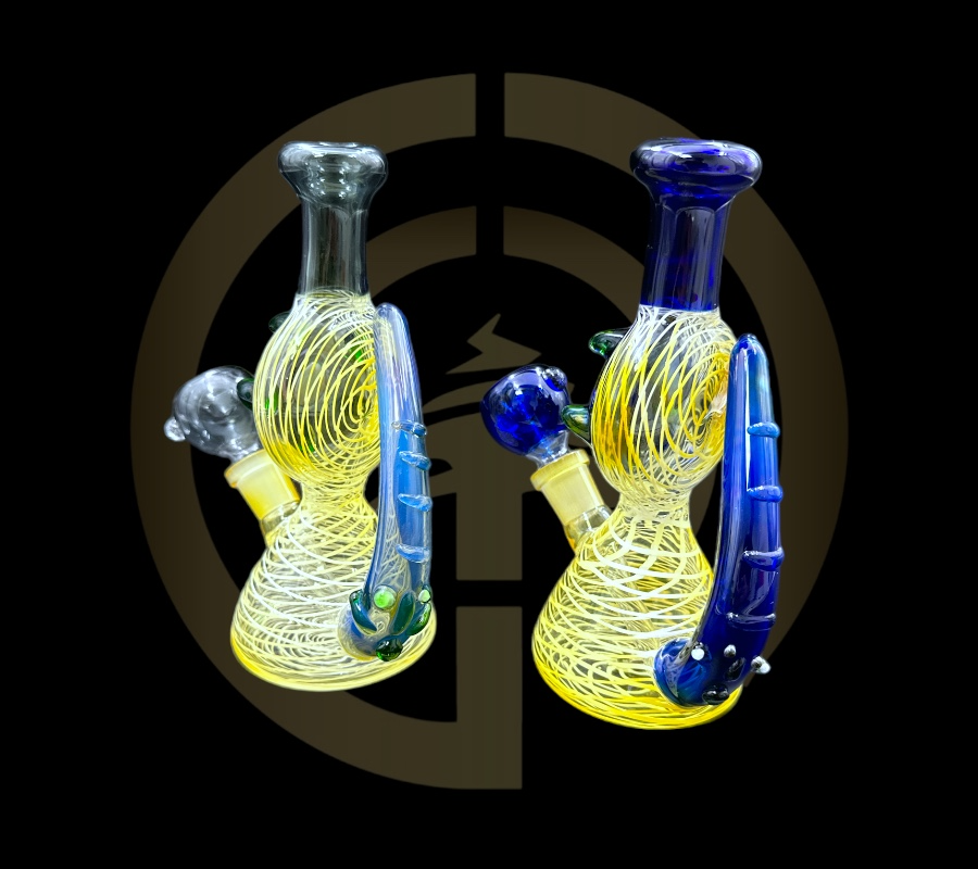 Glass Water Pipe - Monsters Eye (6.5")
