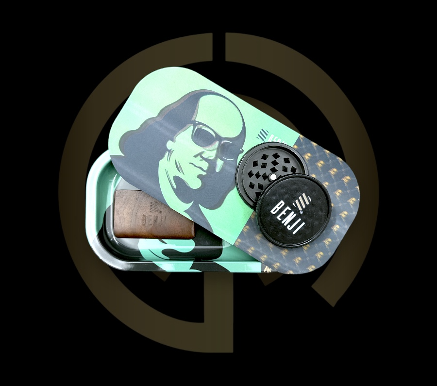 Benji 3D Slim Tray - Money Green