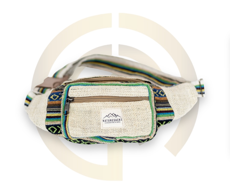 Nature Sacks - Handcrafted Hemp Fanny Packs - Green