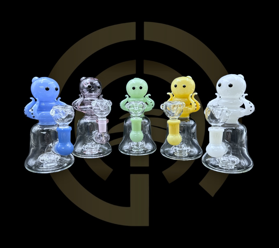 Mini Water Pipe - Octopus Showerhead (6")