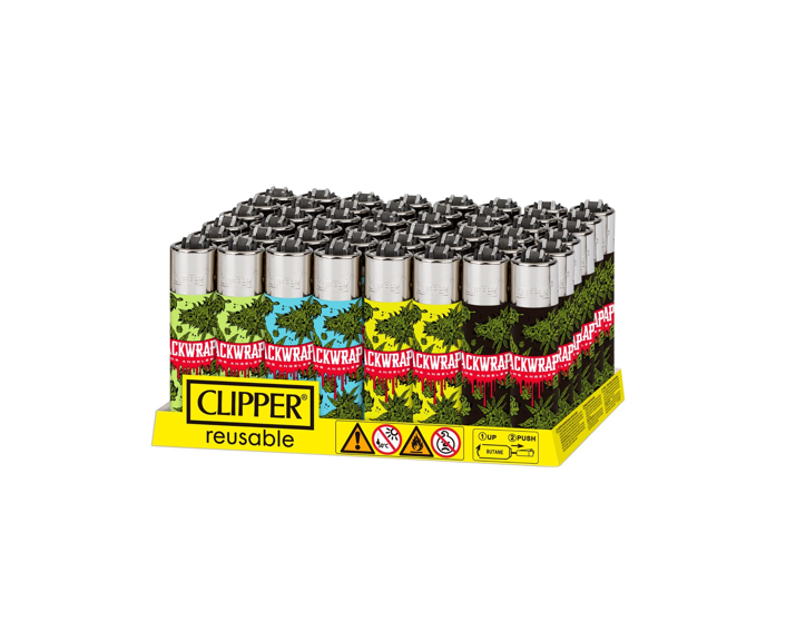 Clipper Lighters - Packwraps Flower (48pcs)