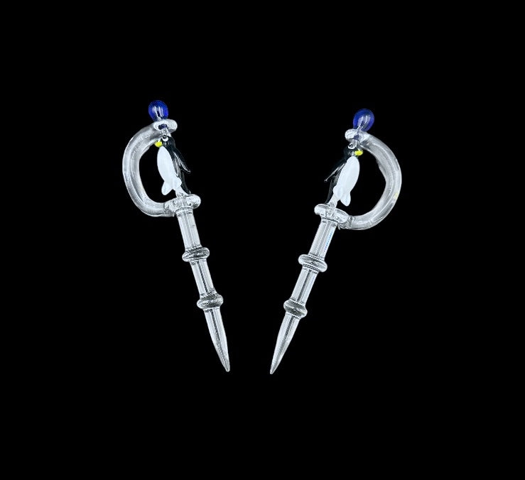 Glass Dab Tool - Penguin Swirl