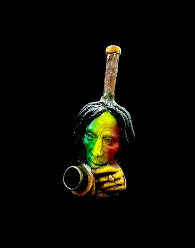 Resin Pipe - Rasta Bob