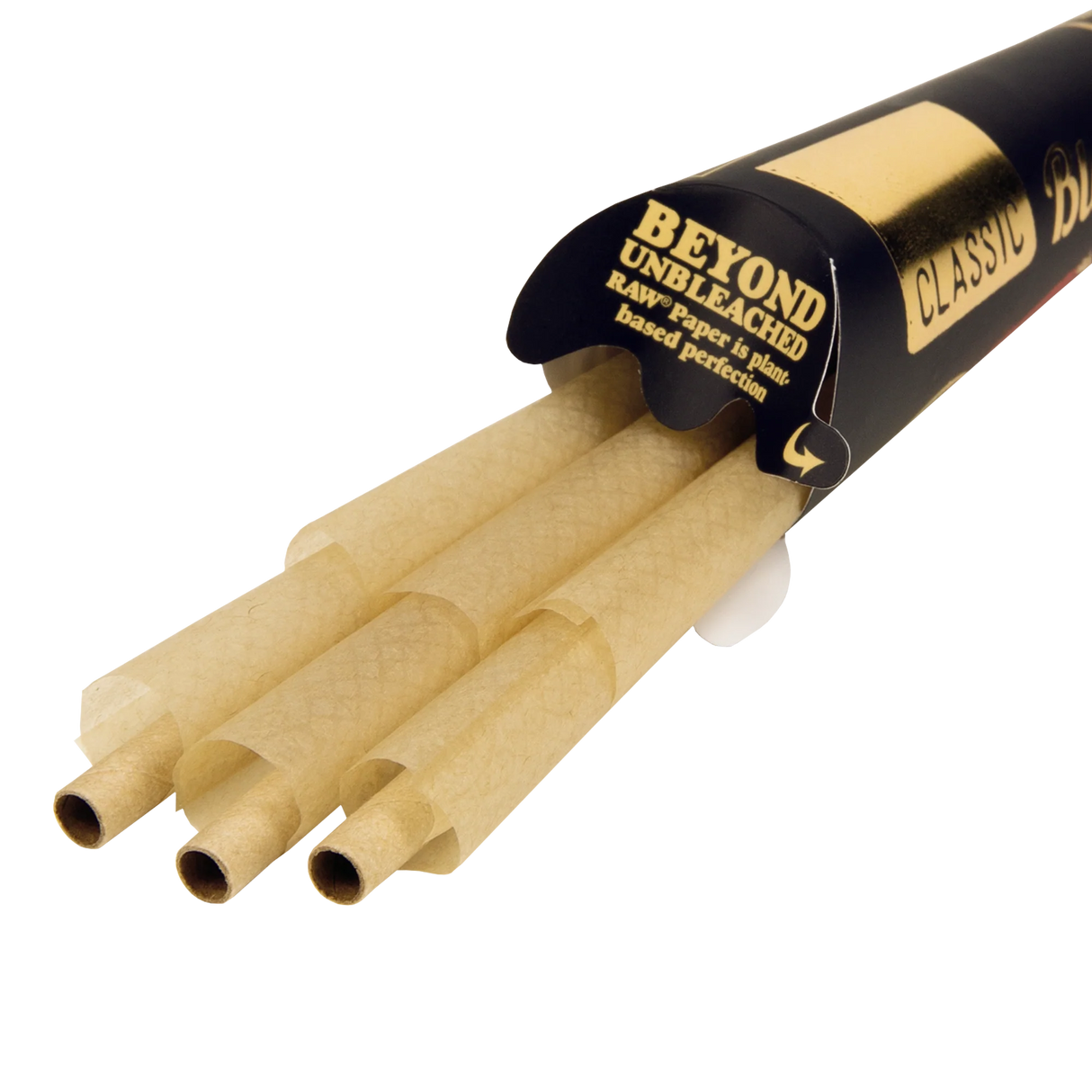 RAW - Black King Size Classic Pre-Roll Cone (3ct)