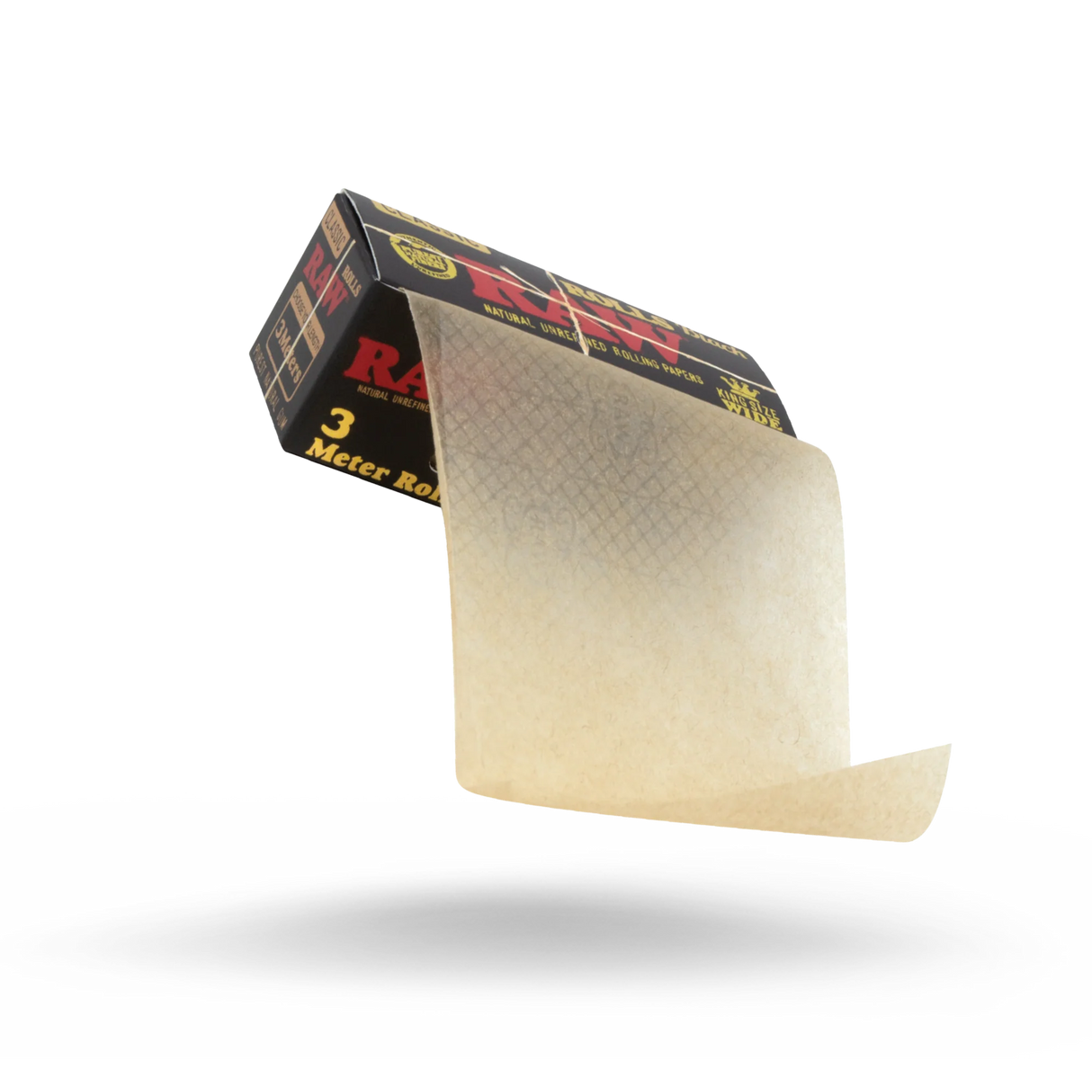 RAW - Black King Size Wide 3 Meter Rolls (12 packs)