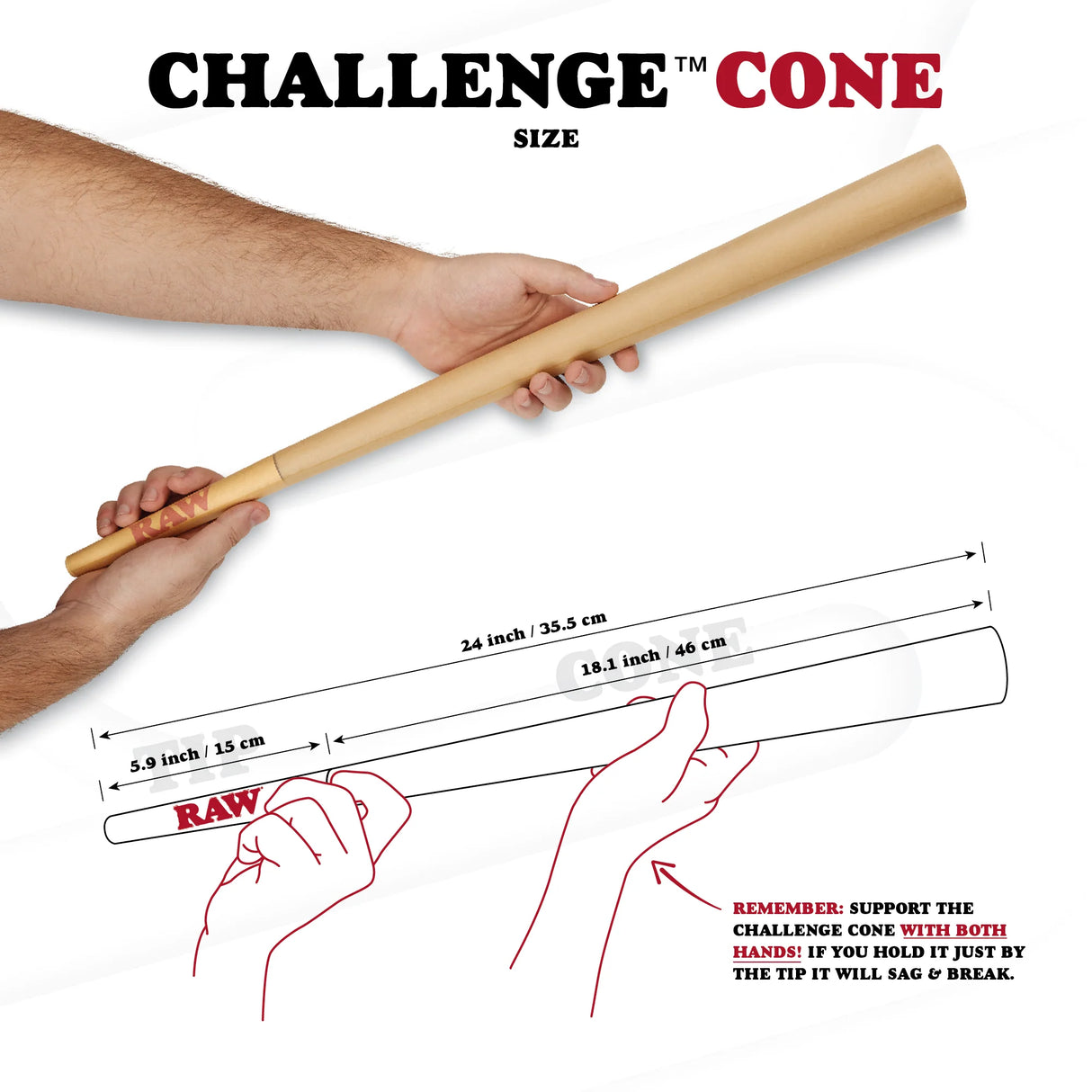 RAW - Classic Challenge Cone (24")(1ct)
