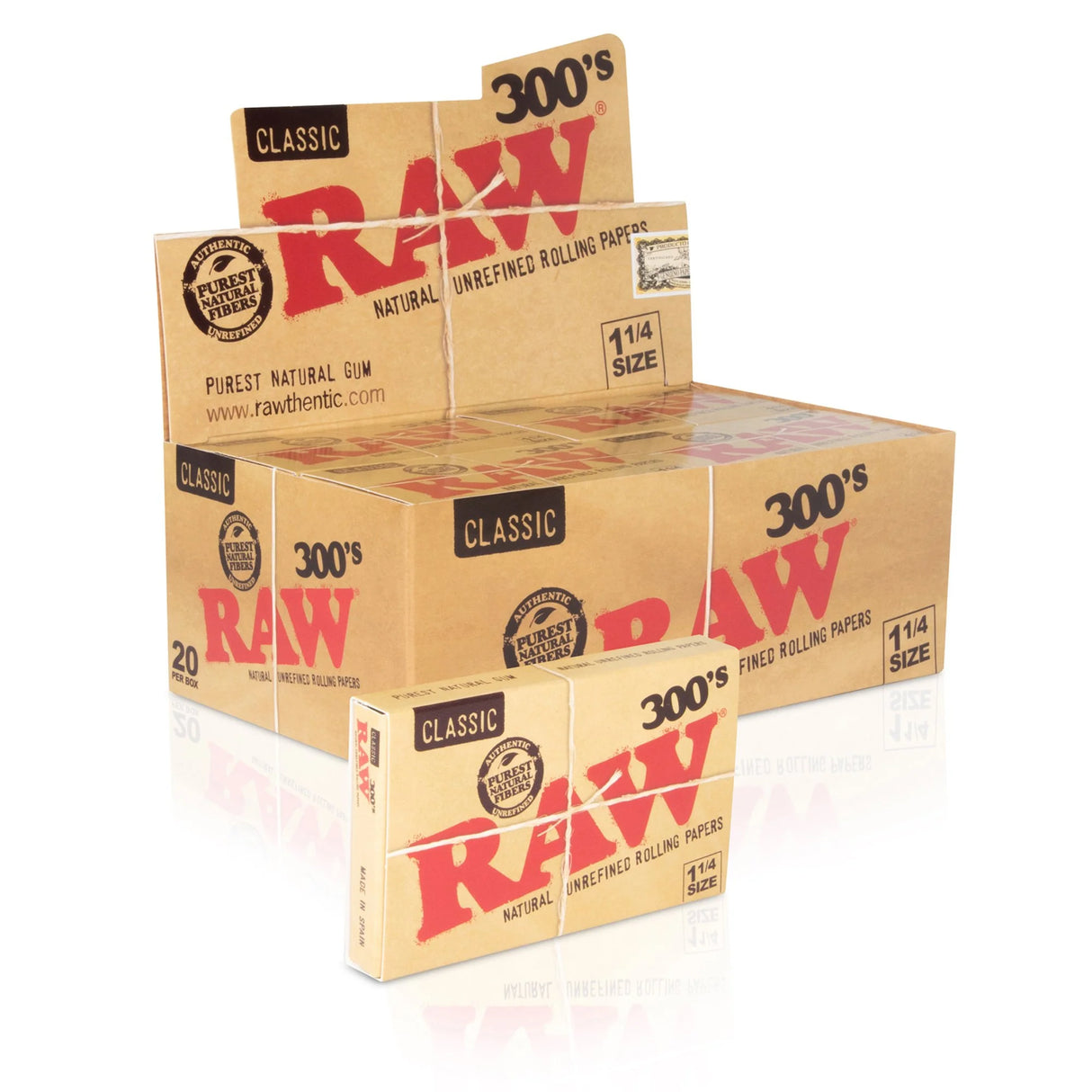 RAW - Classic 1 1/4 Papers 300s (20 packs)