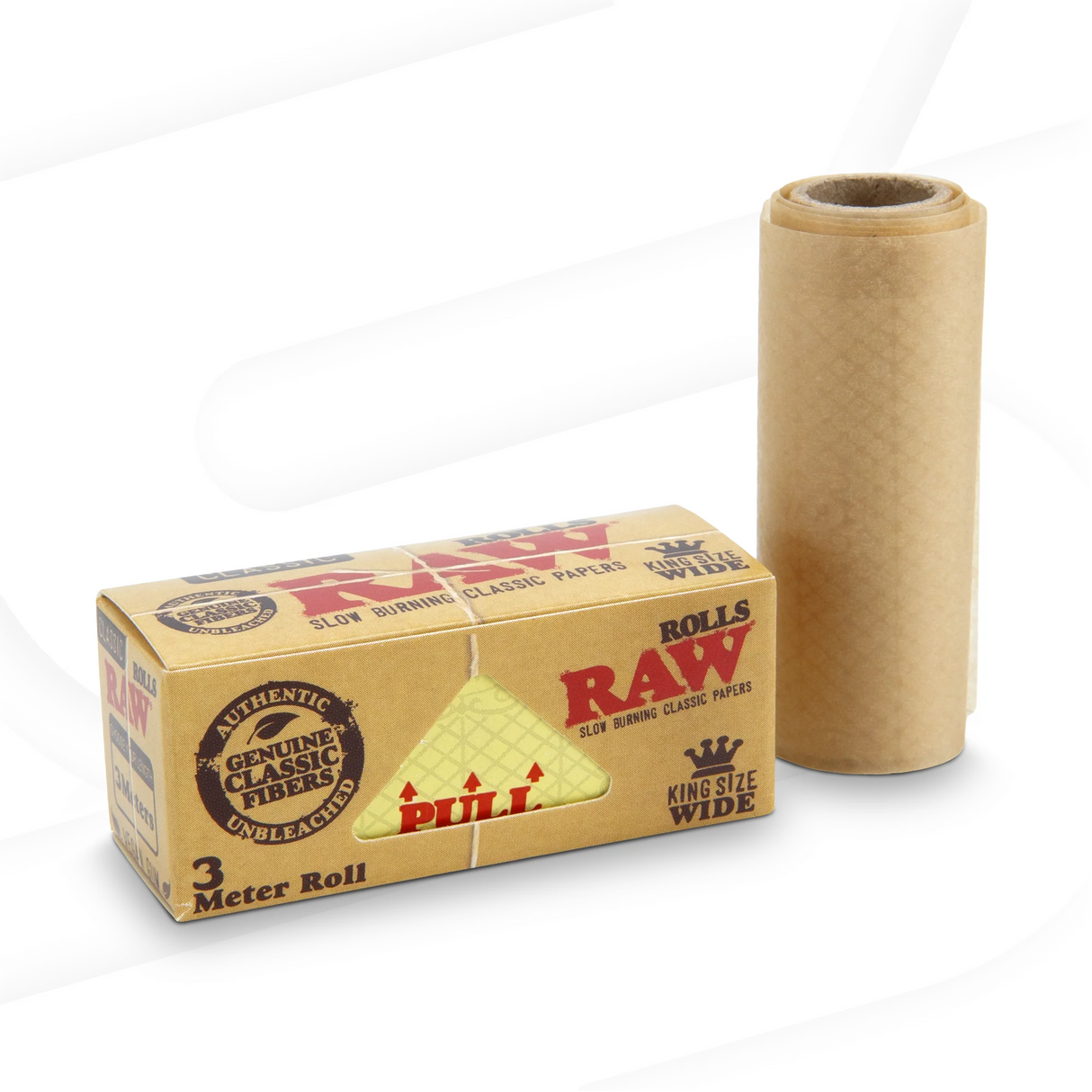 RAW - Classic King Size Wide 3 Meter Rolls (12 packs)