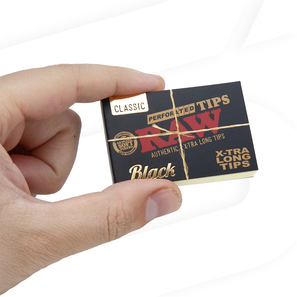 RAW - Extra Long Black Tips (36pk)