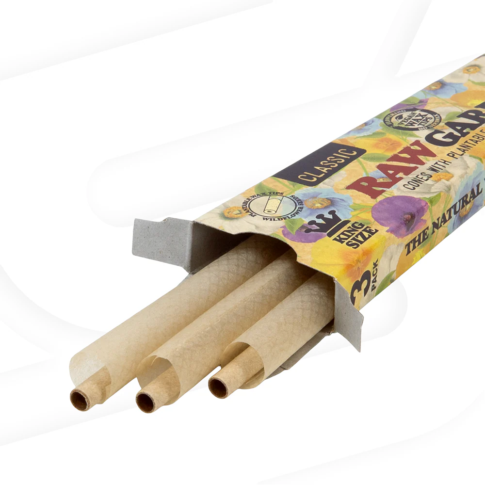 RAW - Garden King Size Cones (3ct)