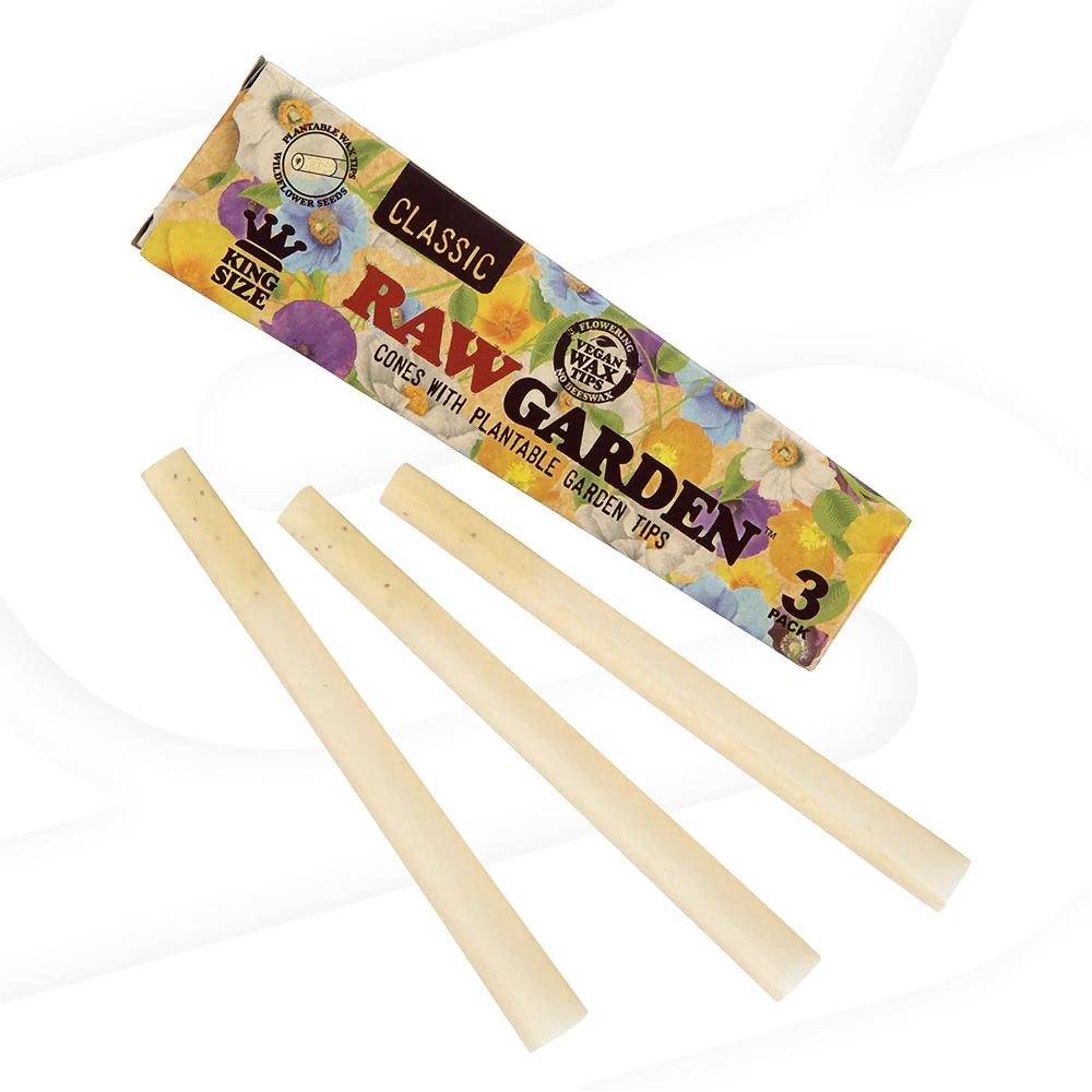 RAW - Garden King Size Cones (3ct)