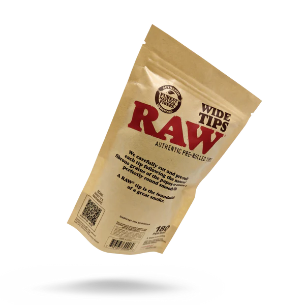 RAW - Pre Rolled Wide Tips (180pcs)