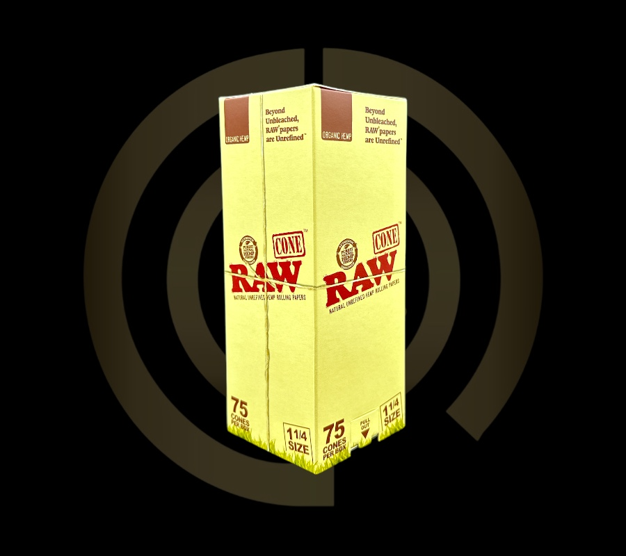 RAW - Organic 1 1/4 Pre-Roll Cone (75 Pack)