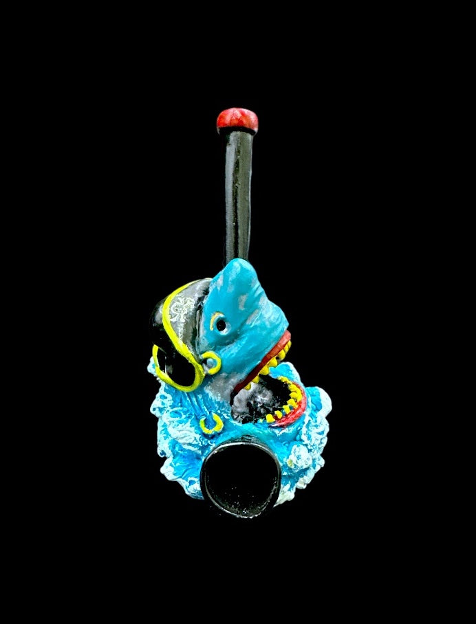 Resin Pipe - Captain Shark