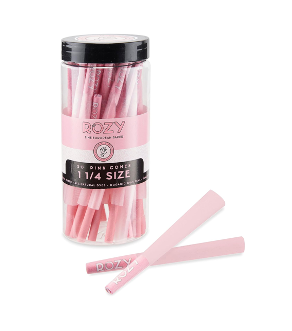 Rozy - 1 1/4 Size Pink Cones Jar (50ct)