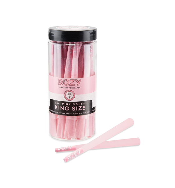 Rozy - King Size Pink Cones Jar (50ct)