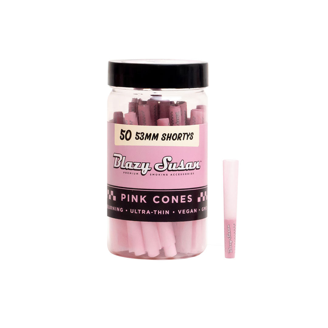 Blazy Susan - 53mm Shorty Pink Cones (50ct)