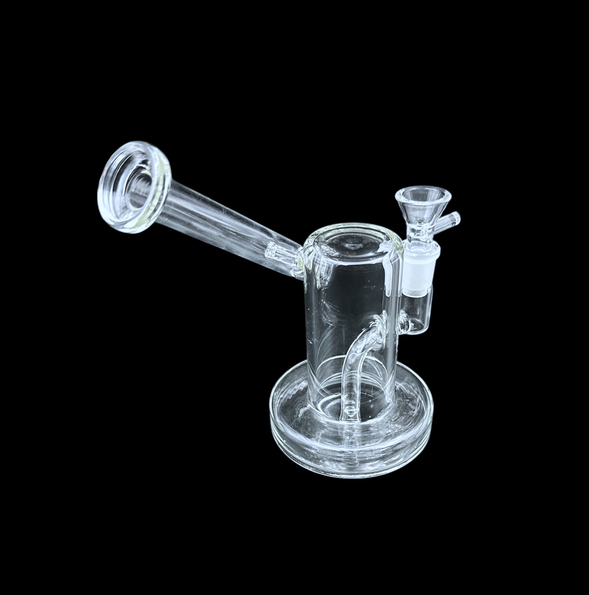 Glass Water Pipe - Side Kick Rig (6")