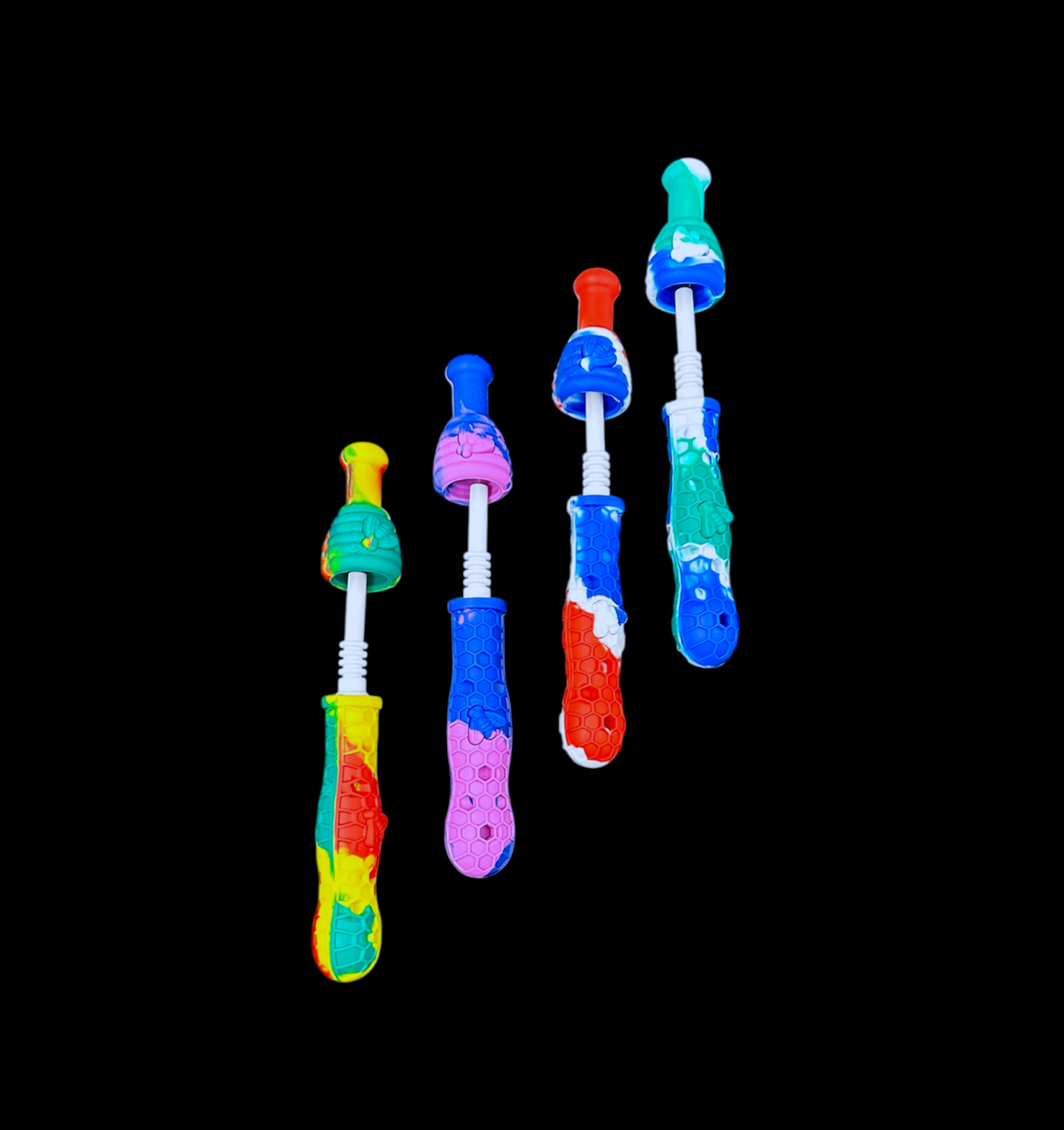 Silicone Nectar Collector - Bee w/ Top (7")