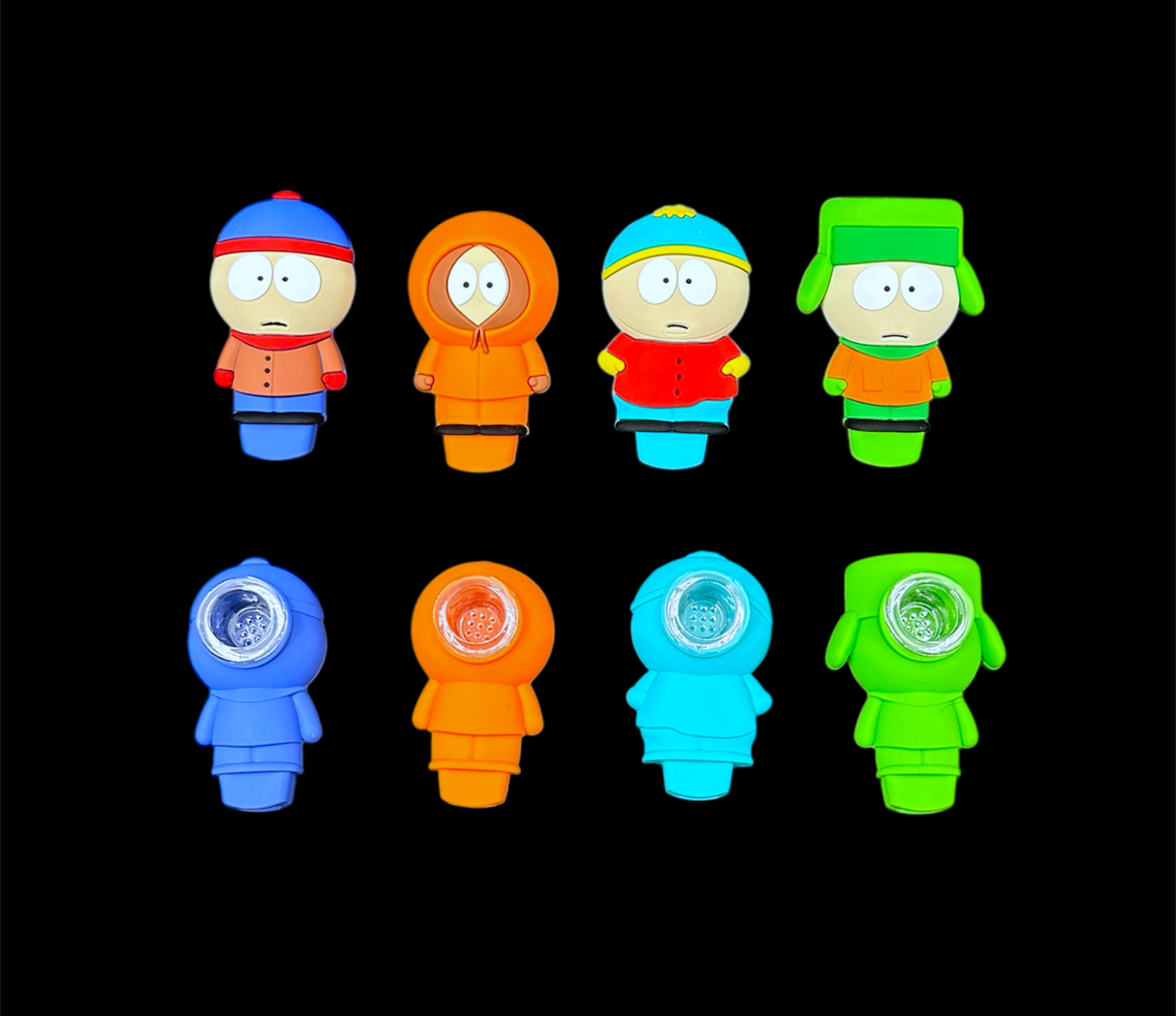 Silicone Hand Pipe - Bestfriends (3")