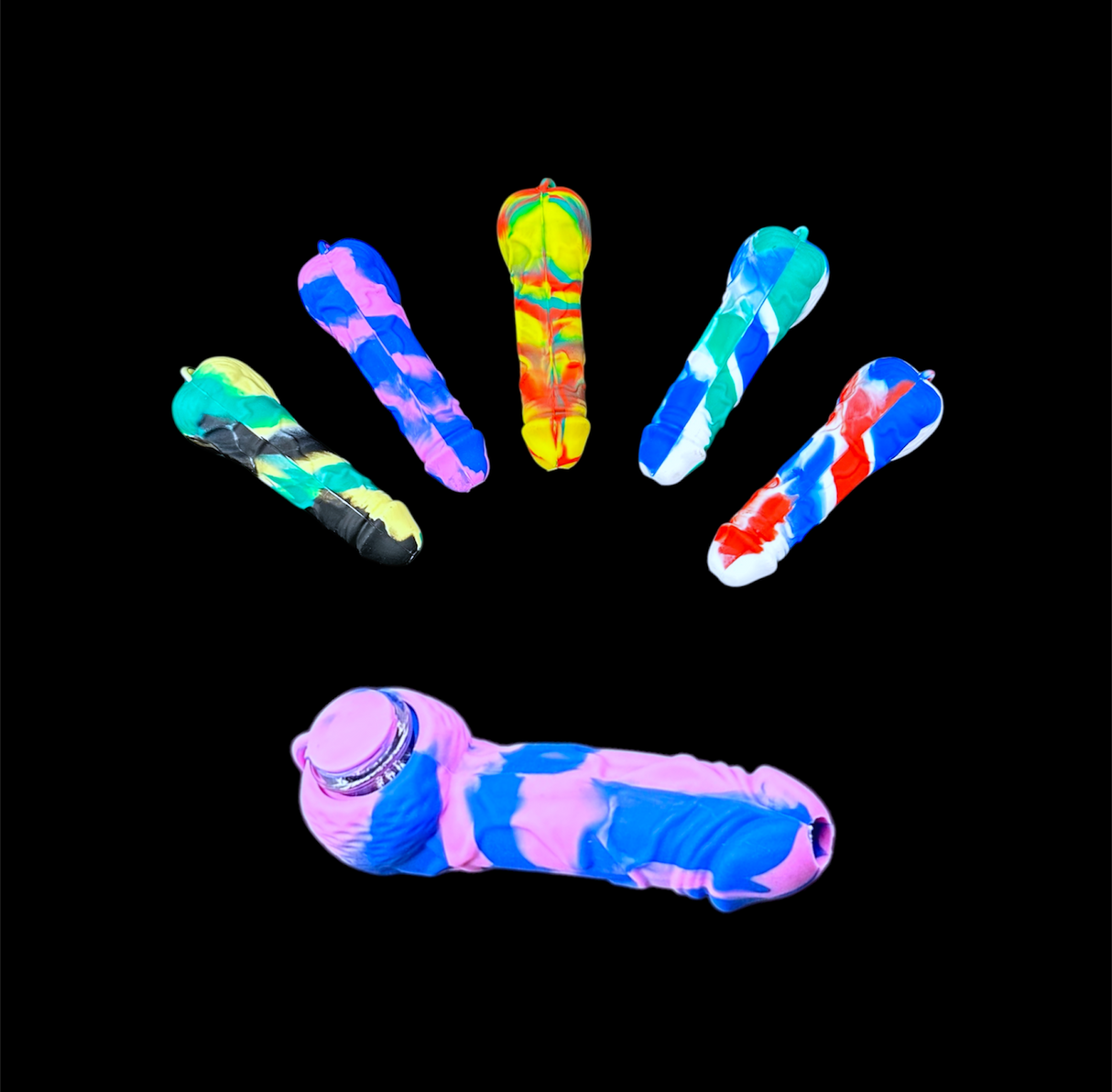 Silicone Hand Pipe - Lil Phal (4.5")