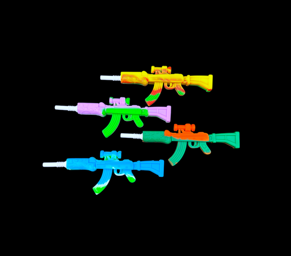 Silicone Nectar Collector - AK-47 (6")