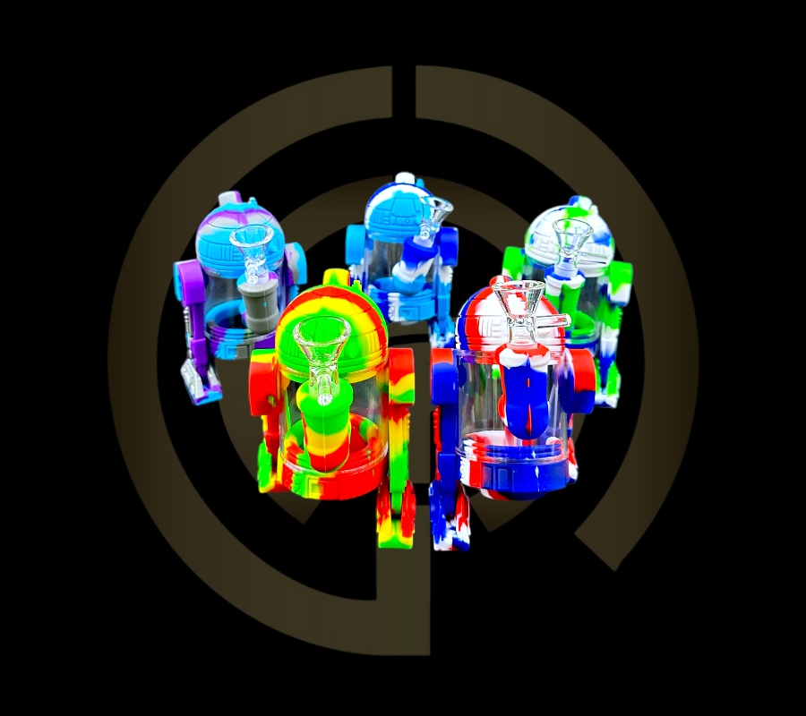 Silicone Water Pipe - Robot (5.5")