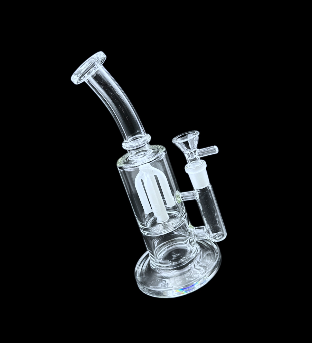 Glass Water Pipe - Rig w/ Jelly Perc (10")