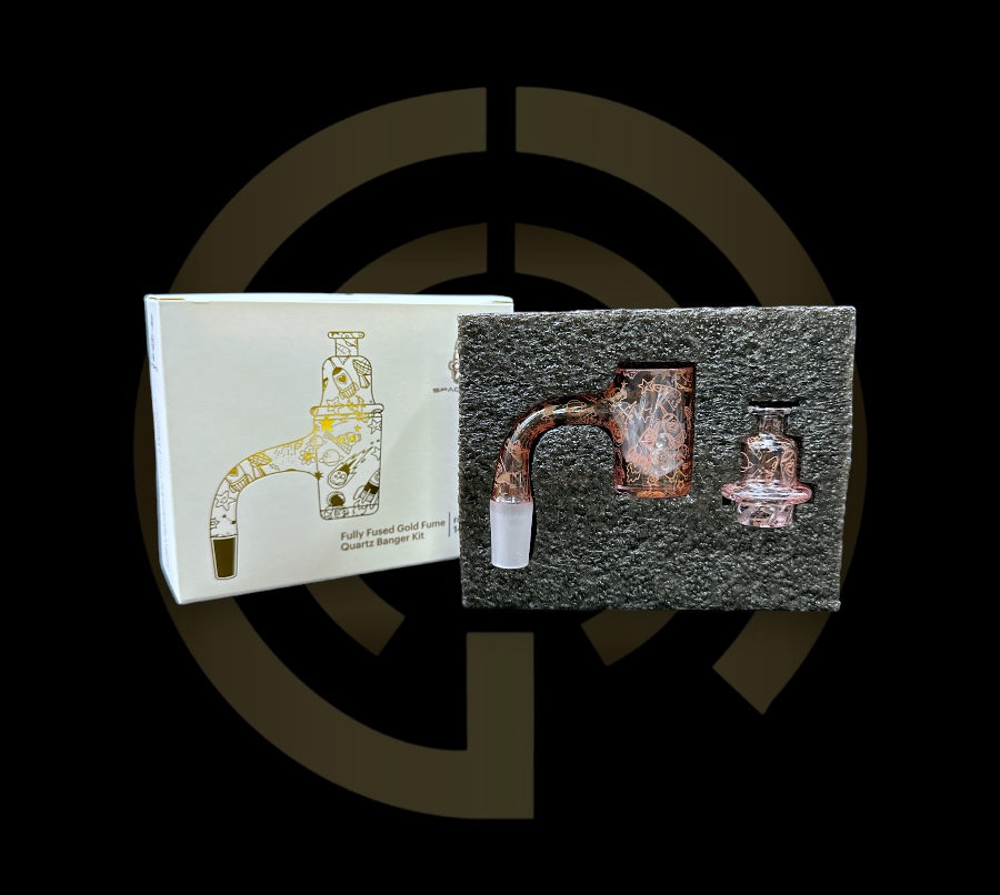 Space King Quartz Bangers - Fully Fused Gold Fume (14mm)