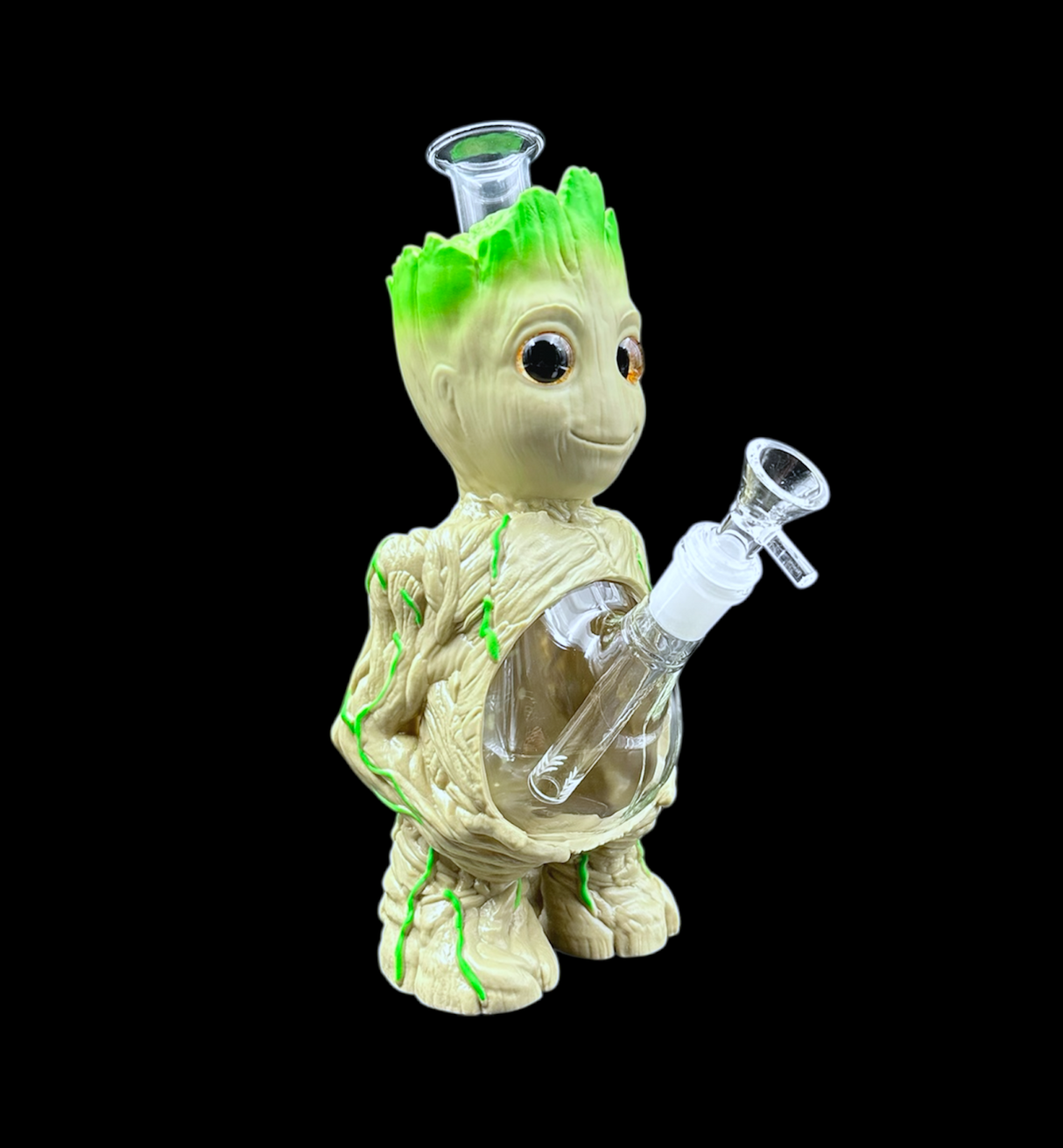 Glass Water Pipe - Tree Man (11")