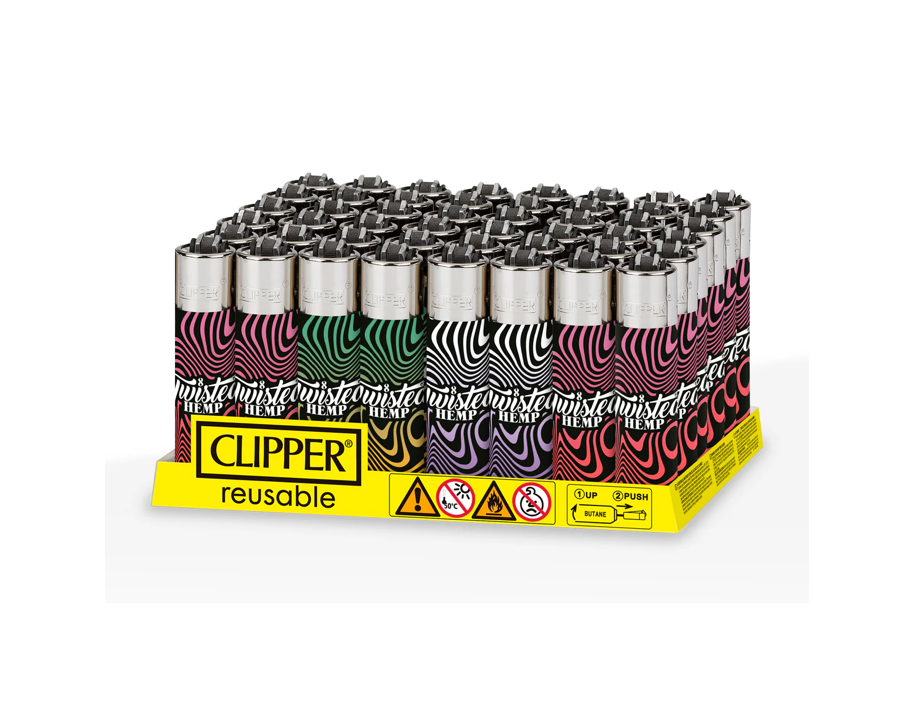 Clipper Lighters - Twisted Hemp Swirl (48pcs)