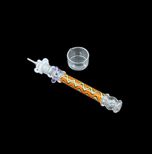Glass Nectar Collector - Wig Wag Wave Kit (6.75")